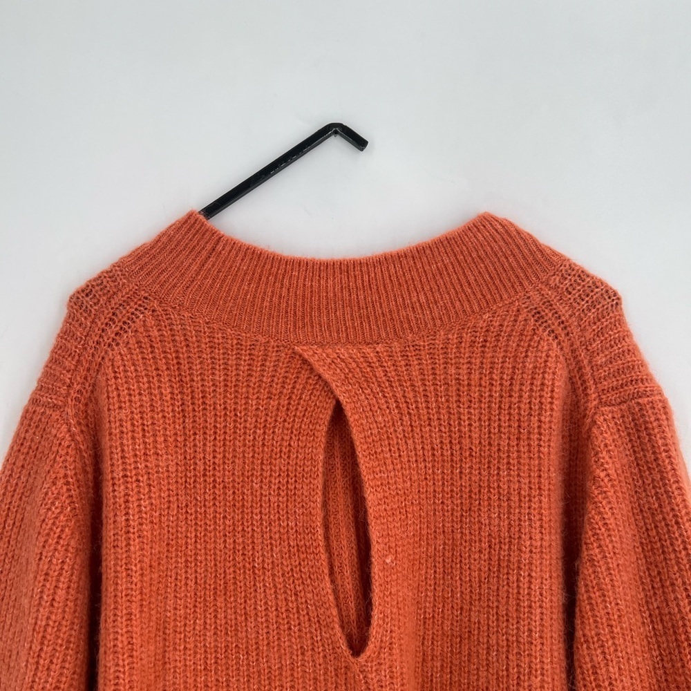 Cos Alpaca Wool Blend Mock Neck Soft Knitted Top Back Keyhole Sweater - Picture 8 of 8